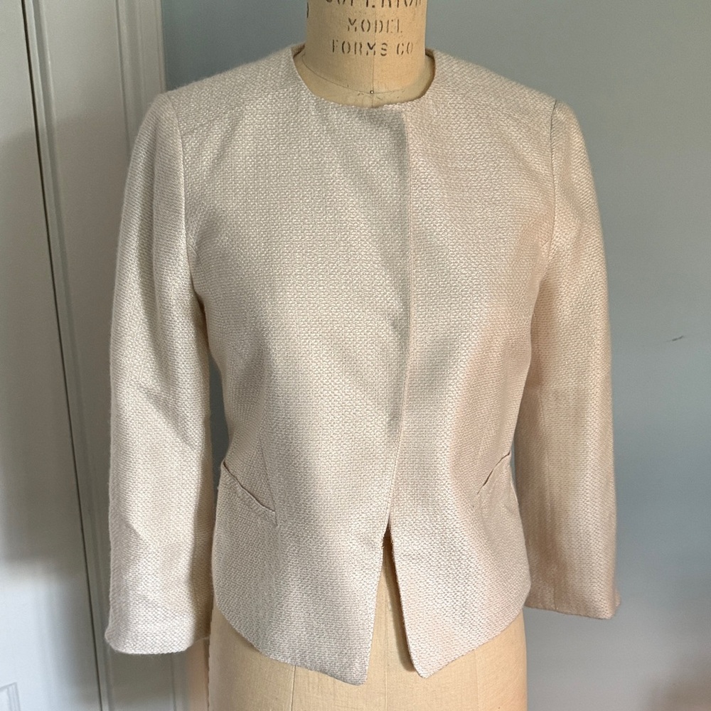 Ann Taylor Cream Women's Blazer